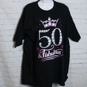 Unisex 50 & FABULOUS Tee 2XL‎